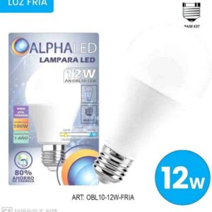 LAMPARA LED 12W FRIA BULB-12W-6500K-100