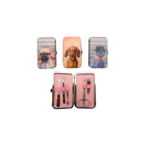 Set Manicura x 5 Pzas. Diseño Perro - Gato