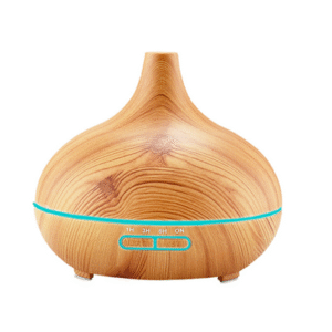MT08555 AROMATIZADOR SIMIL MADERA CON LUZ LED MULTICOLOR