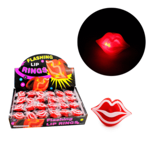 MT06991 ANILLOS LED CON DISEÑO DE LABIO X24