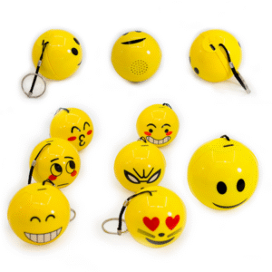 MT07909 MINI PARLANTE CON DISEÑO DE CARITA - LLAVERO