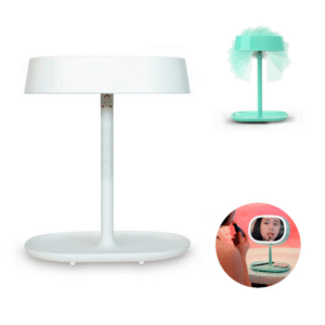 MT07682 LÁMPARA VELADOR LUZ LED TOUCH ESPEJO -USB CARGA INALÁMBRICA