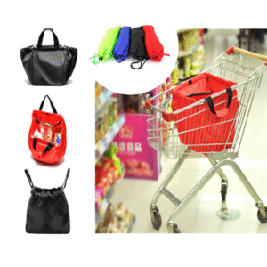 MT07795 BOLSA PLEGABLE REUTILIZABLE PARA CARRITO DE SUPERMERCADO