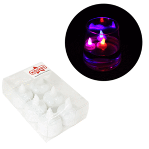 MT07810 LUZ LED CON DISEÑO DE VELAS DE COLORES- SET X6