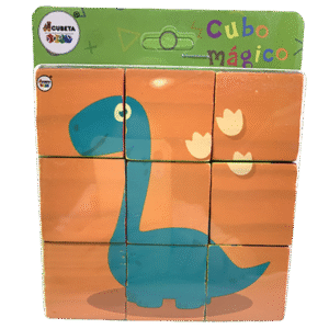 MT07993 CUBO MÁGICO ROMPECABEZAS DE ENCASTRE MADERA