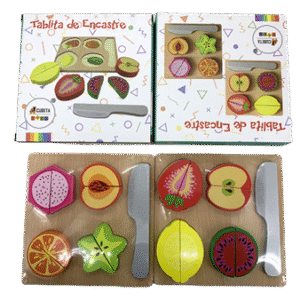 MT08713 JUGUETE DIDÁCTICO DE MADERA CAJONCITO DE FRUTAS