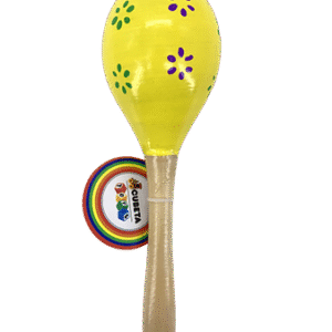 MT08718 MARACA MEDIANA DE MADERA INSTRUMENTO MUSICAL DIDÁCTICO