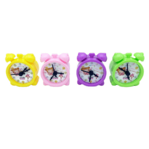 MT08505 SACAPUNTA DE COLORES CON DISEÑO DE RELOJ
