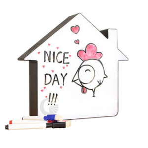MT08619 PIZARRA HOUSE CON LUZ LED CARTEL LUMINOSO - USB/PILA