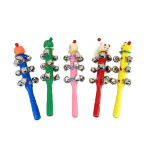 MT05425 CASCABEL MARACA SONAJERO CON CARITA-DIDÁCTICO DE MADERA