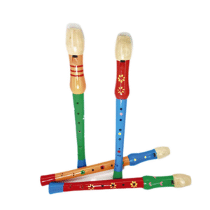 MT07832 FLAUTA DE MADERA INFANTIL-INSTRUMENTO MUSICAL DIDÁCTICO 31CM