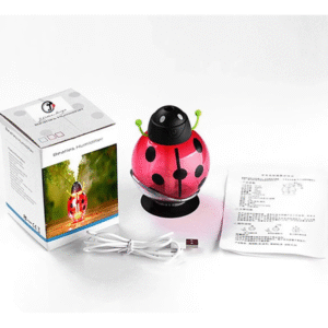 MT07675 HUMIDIFICADOR CON DISEÑO DE VAQUITA SAN ANTONIO LUZ LED