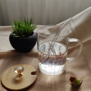 MT09147 TAZA VIDRIO LETRAS CON TAPA SORBETE