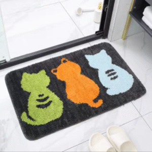 MT09449 - ALFOMBRA 40X60 3 GATOS COLORES