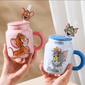 MT09346 TAZA CERAMICA GATO Y RATON