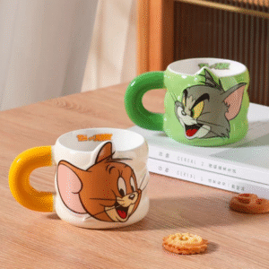 MT09750 TAZA CERAMICA GATO Y RATON
