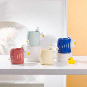 MT09814 TAZA CERAMICA CON PAJARO