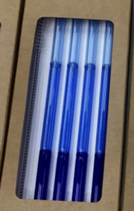 MT09631 SORBETE VIDRIO AZUL X 4