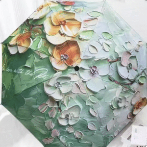 MT09793 PARAGUAS FLORES PINTURA 3D