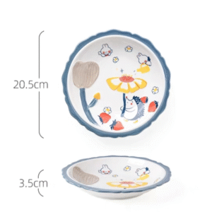 MT09664 PLATO CERAMICA 8 ERIZO"