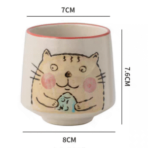 MT09733 VASO CERAMICA GATO Y PEZ