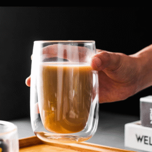 MT09914 VASO VIDRIO DOBLE FORMA GOTA 350ML