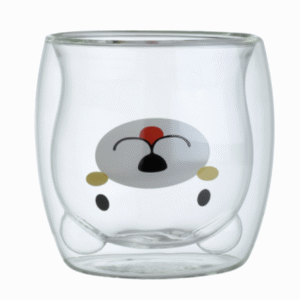 MT09924 VASO VIDRIO DOBLE OSO 250 ML