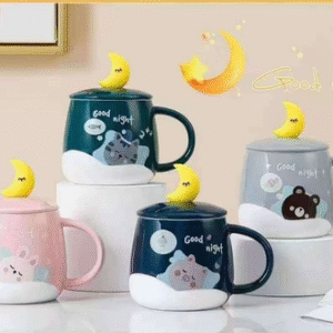 MT09909 TAZA CERAMICA ANIMALES DULCE SUEÑO