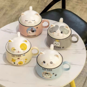 MT09971 TAZA TAZON CERAMICA GATO