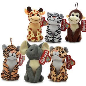 ANIMALES SENTADOS 18CM solo queda tigre blanco tigre amarillo y leopardo