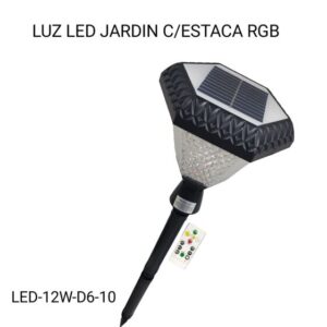 LUZ LED JARDIN CON ESTACA RGB LED-12W-D6-10