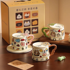 AA0195 TAZA CERAMICA ANIMALES