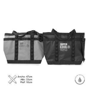 BOLSO GREY & BLACK IMPERMEABLE MATERIAL UP