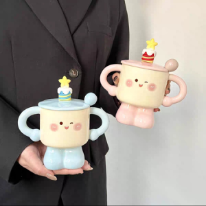 AA0318 TAZA CERAMICA FELIZ CUMPLE CON VELA