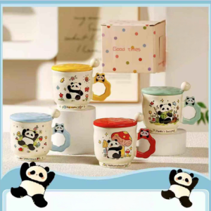AA0391 TAZA CERAMICA PANDAS