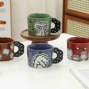 AA0379 TAZA CERAMICA DIBUJITO ANIMALES