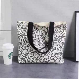 AA0356 TOTE BAG DE LIENZO ESTAMPADA