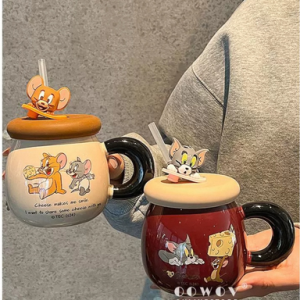 AA0472 TAZA CERAMICA GATO Y RATON