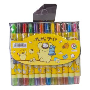 CRAYON GIRATORIO POMPOMPURIN X12U 0112(2011-1 2012-1)