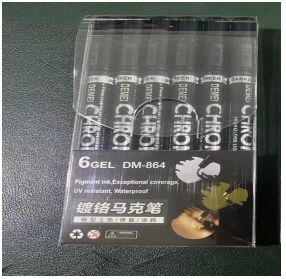 MARCADOR PLATIADO X6 1669(DM-864)