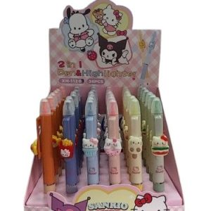 LAPICERA CON RESALTADOR 2 EN 1 SANRIO 1120 (XH-1120B)