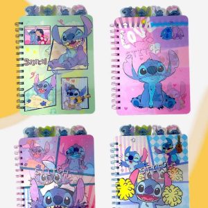 CUADERNO A5 LENTICULAR CON SEPARADOR STITCH 0008 (3D-PP008)