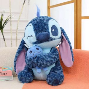 STICH AZUL CON FLORES 35CM