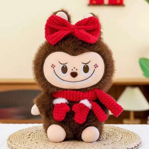 LA BUBU CON BUFANDA CUANTE ROJO 20CM