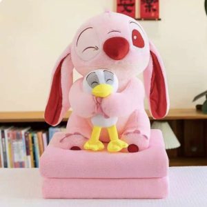 STICH ROSA CON PATO CON MANTA 55CM