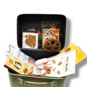 SET DE UTILES ESCOLARES CAPYBARA EN VALIJA 2502-1