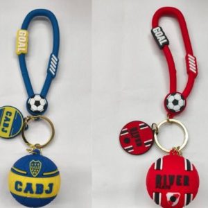 LLAVERO PELOTA DE BOCA Y RIVER X1 [X603-1 X21687-50]