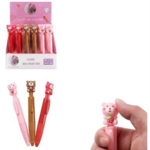 LAPICERA CLICK DE OSO FRUTILLA 0.7MM X1 7331(3)