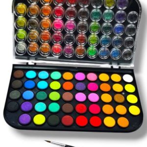 PINTURA ACUARELAS X48 PASTILLAS+1 PINCEL GTSC-48