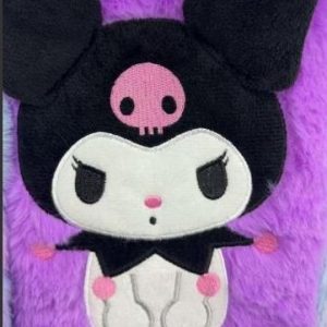 CUADERO DE KUROMI TAPA DE PELUCHE X1 A5-3